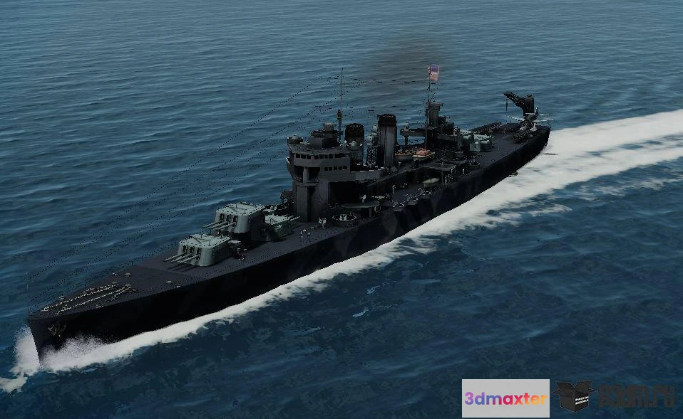 1513690 - ships 3d models - Brooklyn light cruiser - brooklyn light cruiser 3D Max