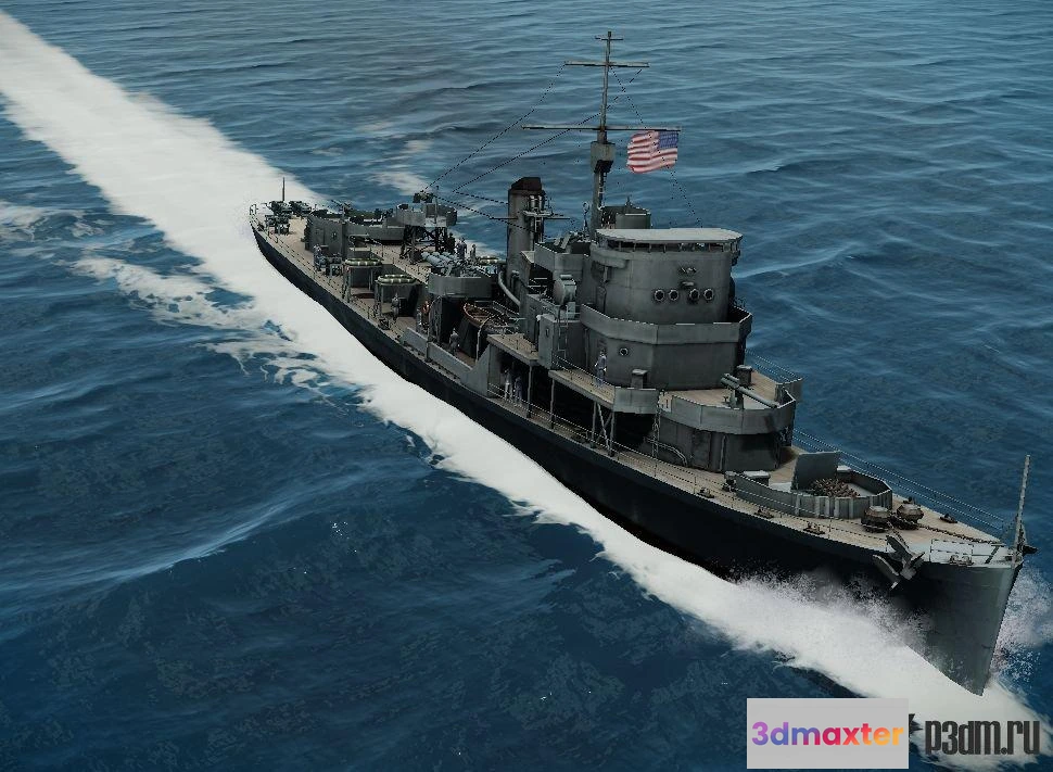 1513692 - ships 3d models - Buckley Destroyer Escort - Buckley Destroyer Escort 3D Max