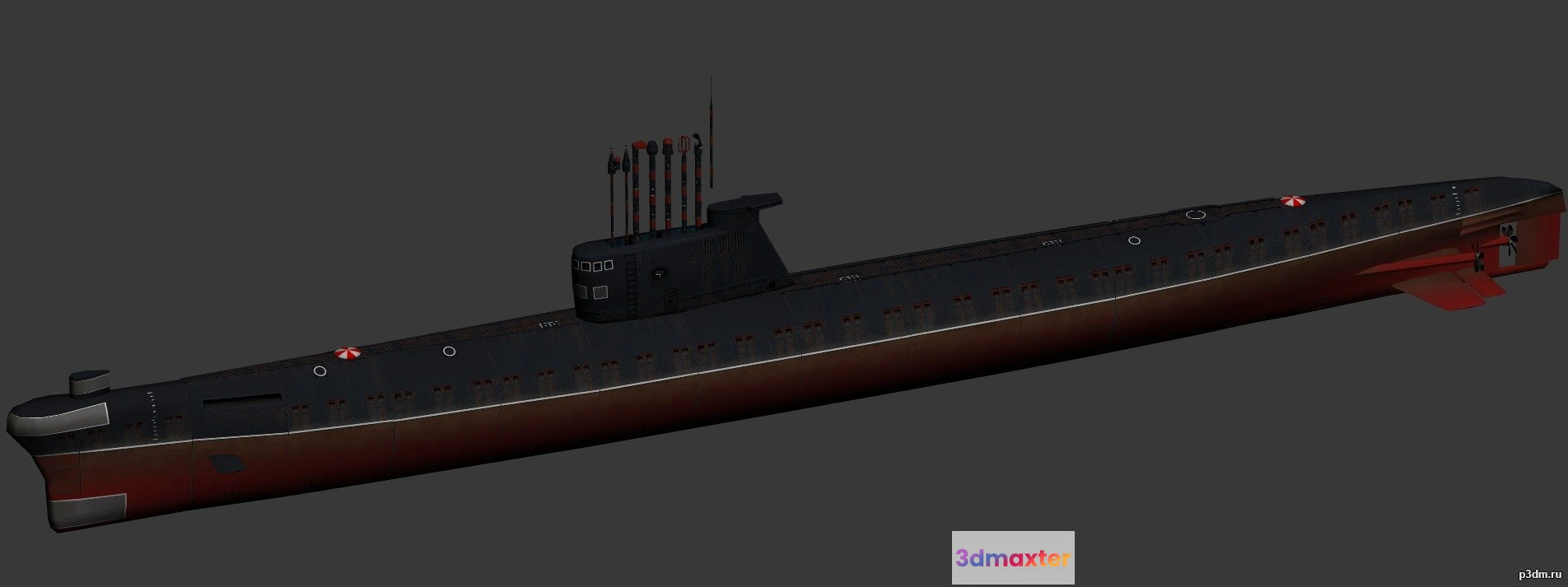 1513734 - ships 3d models - Foxtrot-class submarine - foxtrot 3D Max