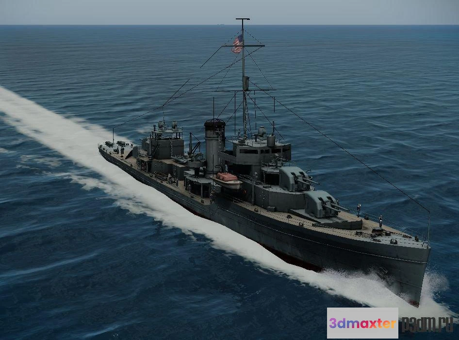 1513870 - ships 3d models - Somers destroyer - Somers destroyer 3D Max