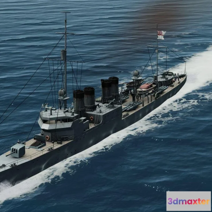1513886 - ships 3d models - Town Lend-Lease Destroyer - Town Lend-Lease Destroyer 3D Max