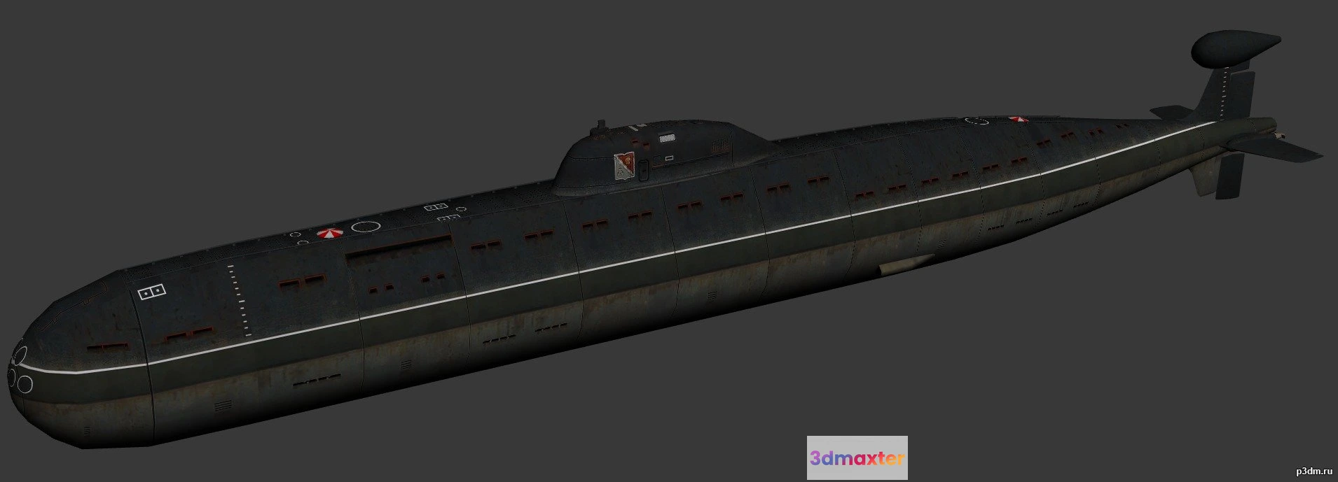 1513922 - ships 3d models - Victor III-class Submarine - victor3 3D Max