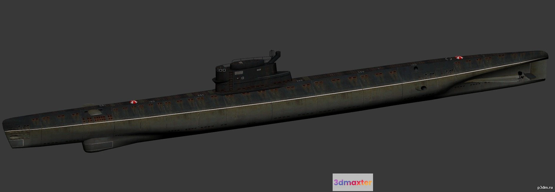 1513930 - ships 3d models - Whiskey-class submarine - whiskey 3D Max