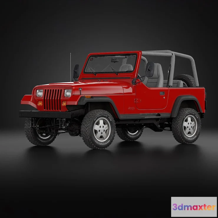 1513942 - 3D Vehicle - 1987 Jeep Wrangler 3D Max