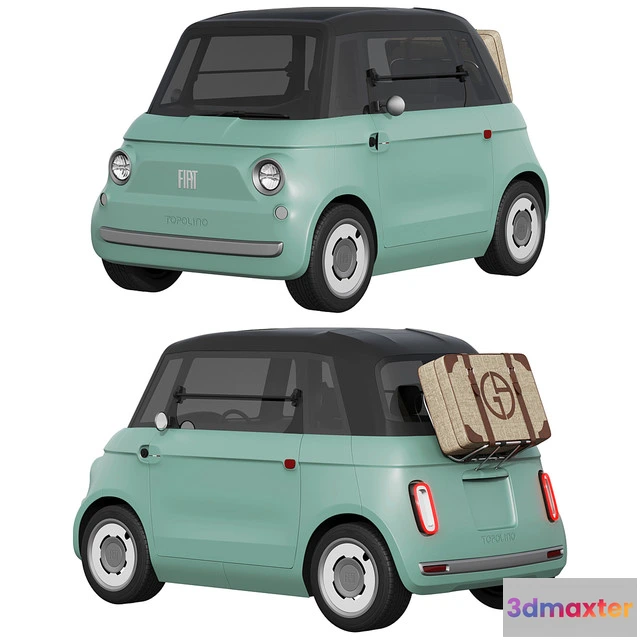 1513948 - 3D Vehicle - Fiat_Topolino 3D Max