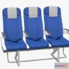 1518966 - PBR Game 3D Models - Airplane Chair V5 Low-poly 3D Max