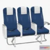 1518968 - PBR Game 3D Models - Airplane Chair V6 3D Max