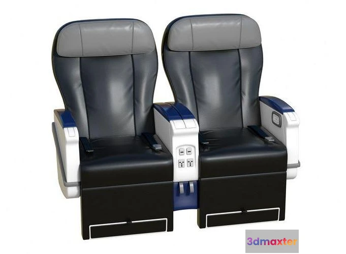 1518970 - PBR Game 3D Models - Airplane First Class Seat 3D Max
