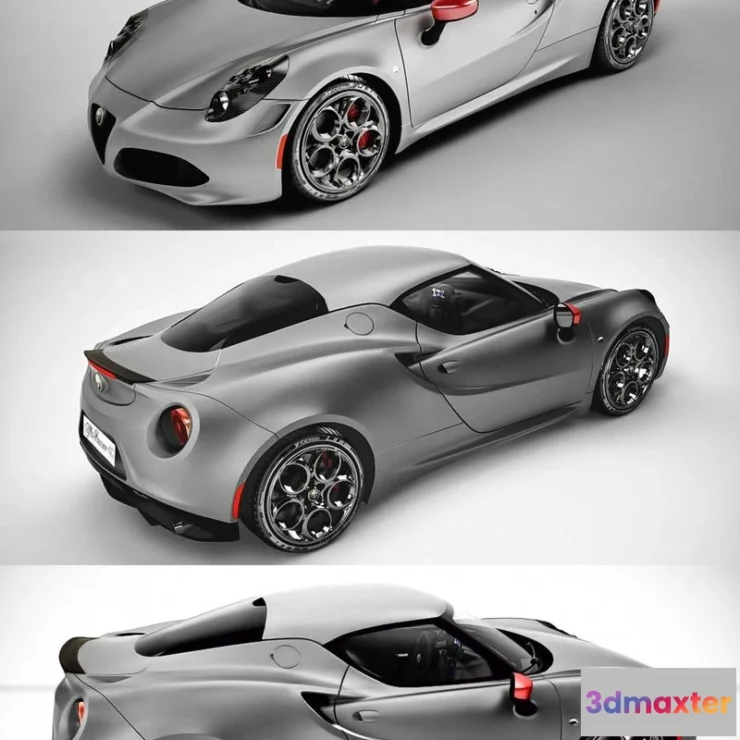 1518974 - PBR Game 3D Models - Alfa Romeo 4C Launch Edition 3D Max