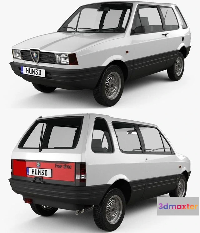 1518976 - PBR Game 3D Models - Alfa Romeo Z33 Free Time 1984 3D Max