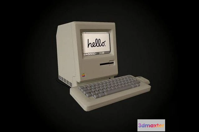 1518990 - PBR Game 3D Models - Apple Macintosh 128k retro computer 3D Max