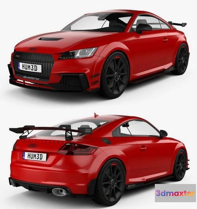 1519016 - PBR Game 3D Models - Audi TT RS Coupe Performance Parts 2017 3D Max