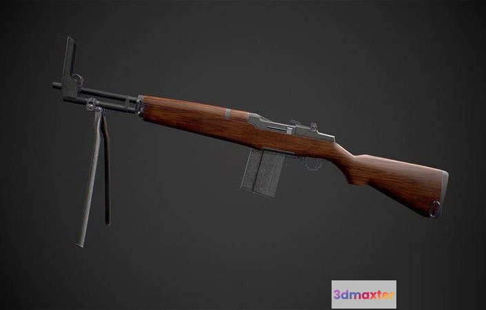 1519026 - PBR Game 3D Models - Beretta BM 59 rifle 3D Max