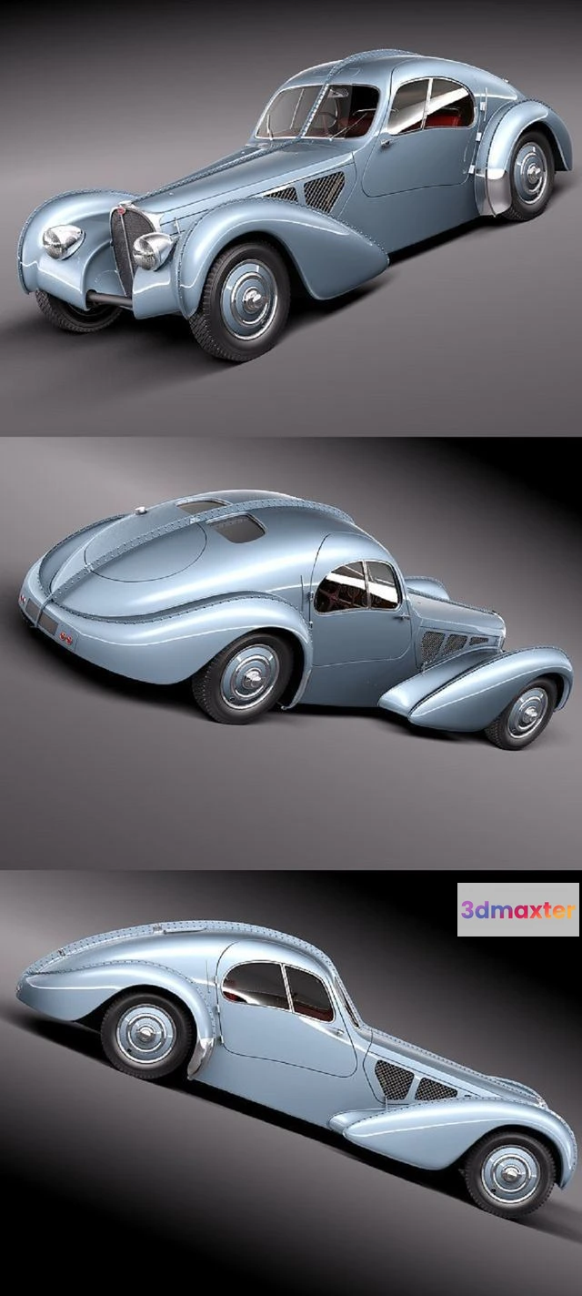 1519054 - PBR Game 3D Models - Bugatti Type 57 Atlantic 1936 3D Max