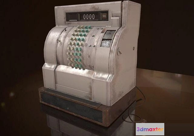 1519066 - PBR Game 3D Models - Cash Register 3D Max
