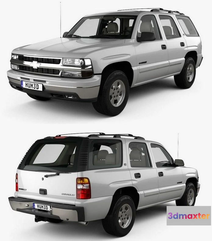 1519078 - PBR Game 3D Models - Chevrolet Tahoe LS with HQ interior 2002 3D Max