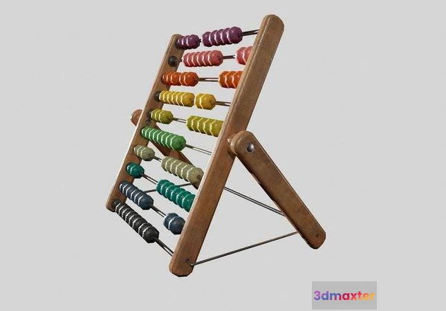 1519080 - PBR Game 3D Models - Children Toy Abacus 3D Max