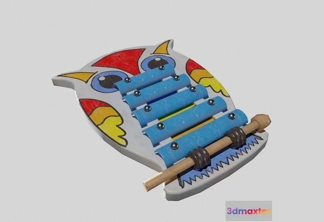 1519082 - PBR Game 3D Models - Children Toy Cymbals 3D Max