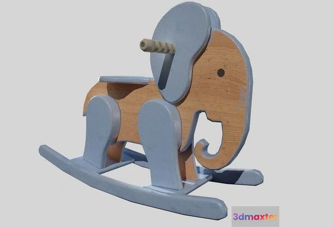 1519084 - PBR Game 3D Models - Children toy elephant 3D Max