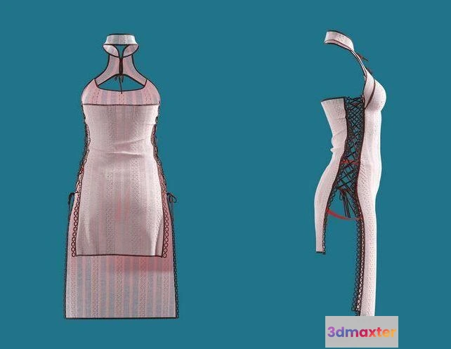 1519140 - PBR Game 3D Models - Cotton Dress 3D Max