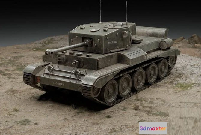 1519142 - PBR Game 3D Models - Cromwell - British medium cruiser tank 3D Max