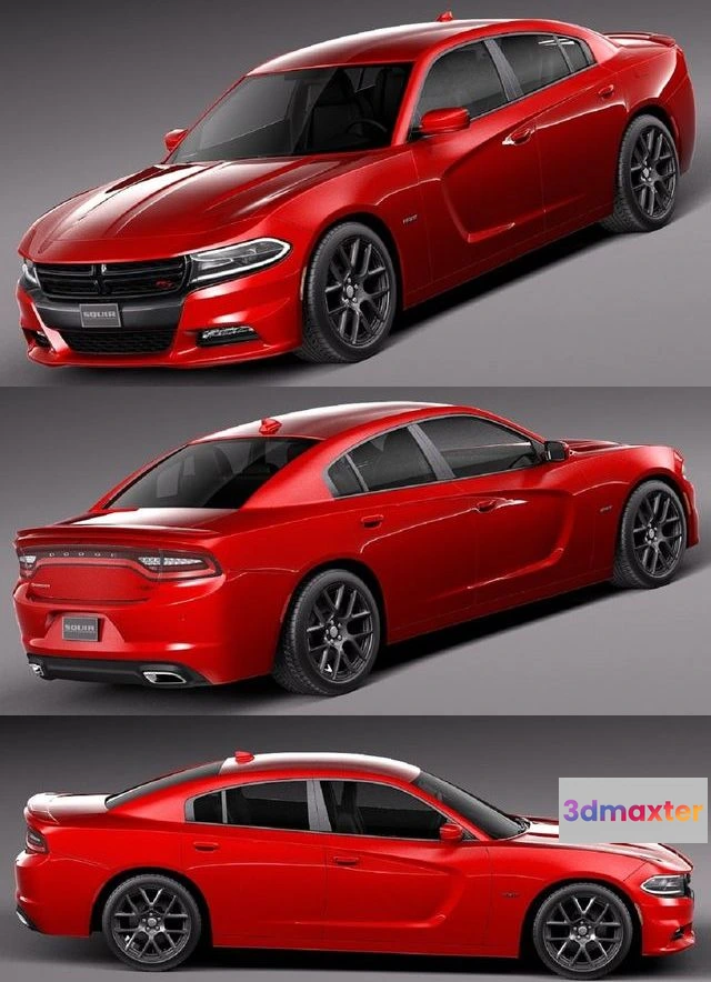 1519158 - PBR Game 3D Models - Dodge Charger 2015 3D Max