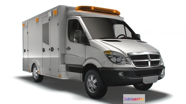 1519166 - PBR Game 3D Models - Dodge Sprinter Ambulance 2009 3D Max