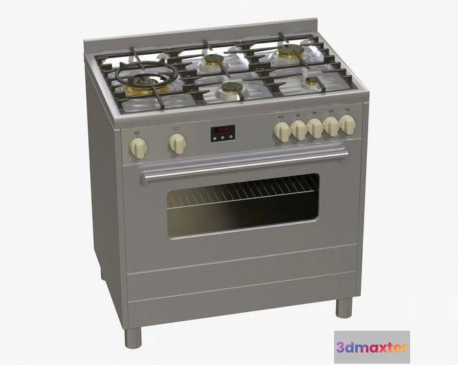 1519186 - PBR Game 3D Models - Electric oven, gas stove 3D Max