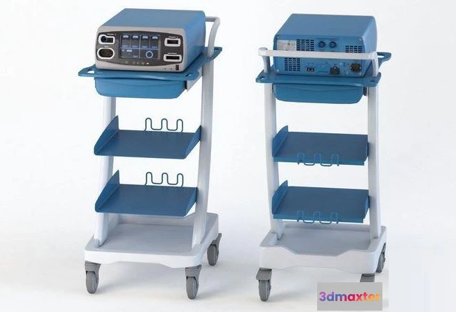 1519188 - PBR Game 3D Models - Electrosurgical Unit Cart 3D Max