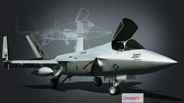 1519192 - PBR Game 3D Models - F-36C Spectre 3D Max