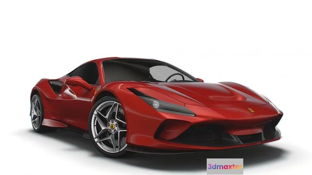 1519206 - PBR Game 3D Models - Ferrari F8 Tributo 2023 hypercar 3D Max