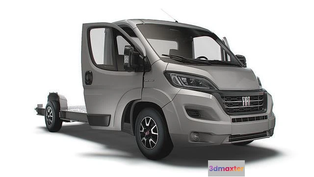 1519210 - PBR Game 3D Models - Fiat Ducato 3540 L4 PlatformCab HQInterior 2023 3D Max