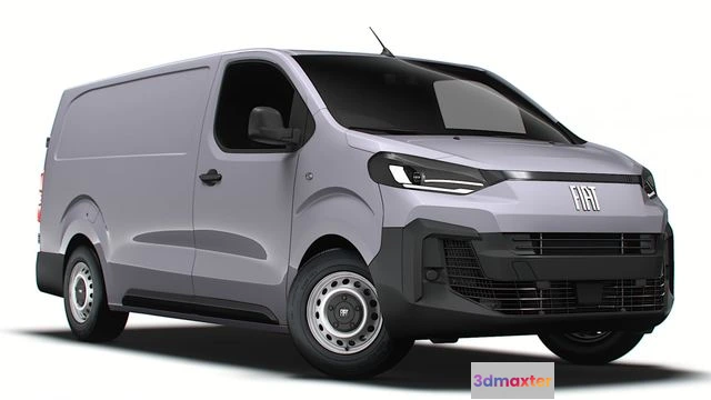 1519254 - PBR Game 3D Models - Fiat Scudo Van L3 2024 minivan 3D Max