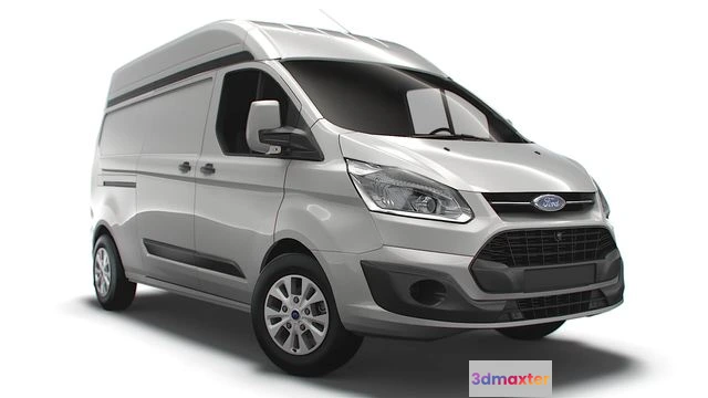 1519264 - PBR Game 3D Models - Ford Custom L2H2 2018 van 3D Max