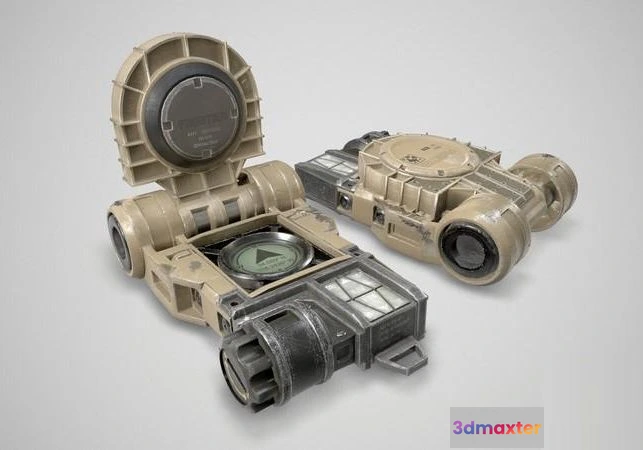 1519288 - PBR Game 3D Models - Frontier e-compass 3D Max