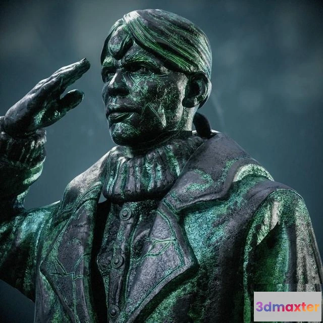 1519300 - PBR Game 3D Models - General Sudirman Statue 3D Max