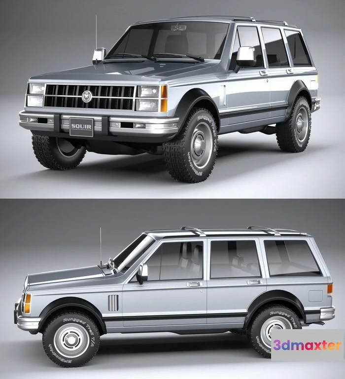 1519302 - PBR Game 3D Models - Generic Classic SUV 3D Max