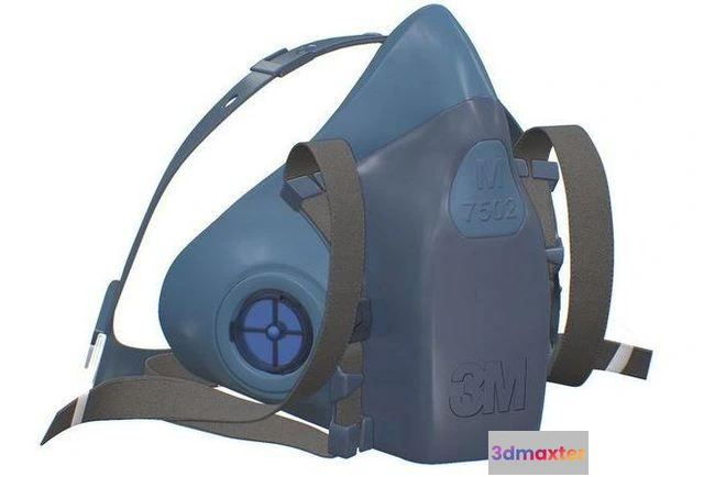 1519316 - PBR Game 3D Models - Half Face piece Reusable Respirator 7502 3D Max