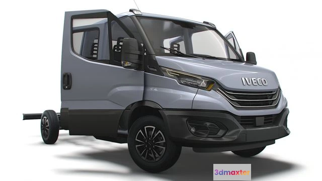 1519366 - PBR Game 3D Models - Iveco Daily Crew Cab L3 Chassis 2023 3D Max