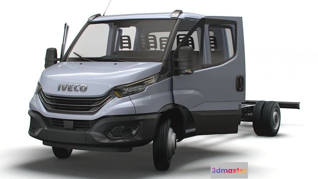 1519368 - PBR Game 3D Models - Iveco Daily Crew Cab L5 Chassis 2023 3D Max