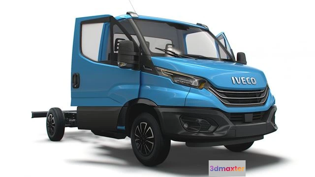 1519376 - PBR Game 3D Models - Iveco Daily Single Cab HQ Interior L2 Chassis 2023 3D Max