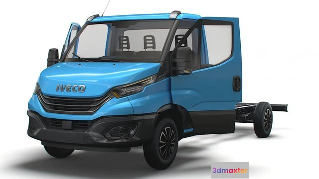 1519378 - PBR Game 3D Models - Iveco Daily Single Cab HQ Interior L4 Chassis 2023 3D Max
