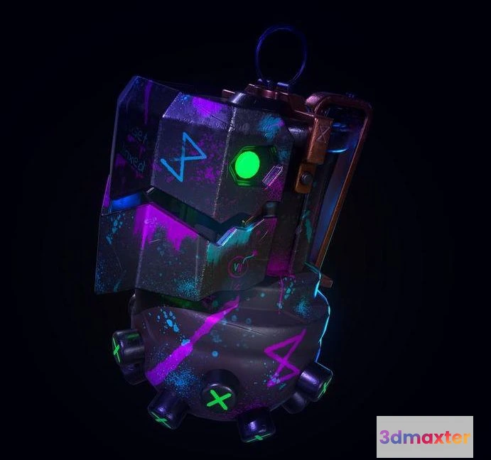 1519398 - PBR Game 3D Models - Jinx Grenade 3D Max