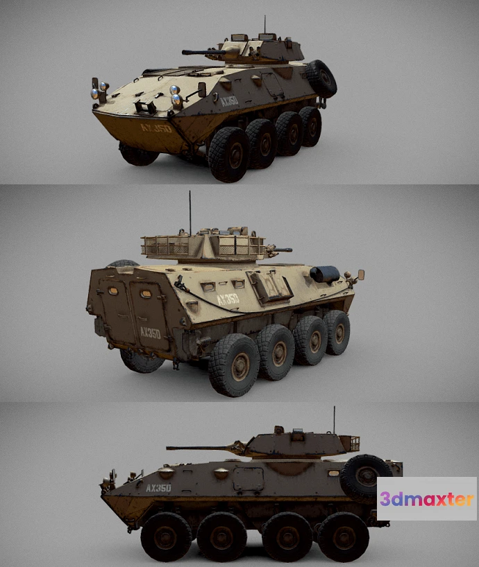 1519420 - PBR Game 3D Models - LAV-25 Light Armored Vehicle 3D Max