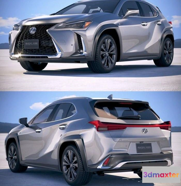1519422 - PBR Game 3D Models - Lexus UX 2019 3D Max