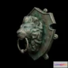 1519426 - PBR Game 3D Models - Lion Door Knocker 3D Max