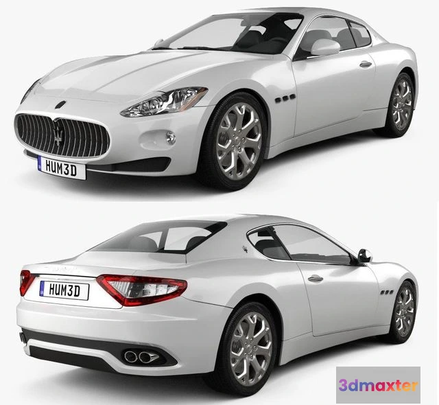 1519444 - PBR Game 3D Models - Maserati GranTurismo 2011 3D Max