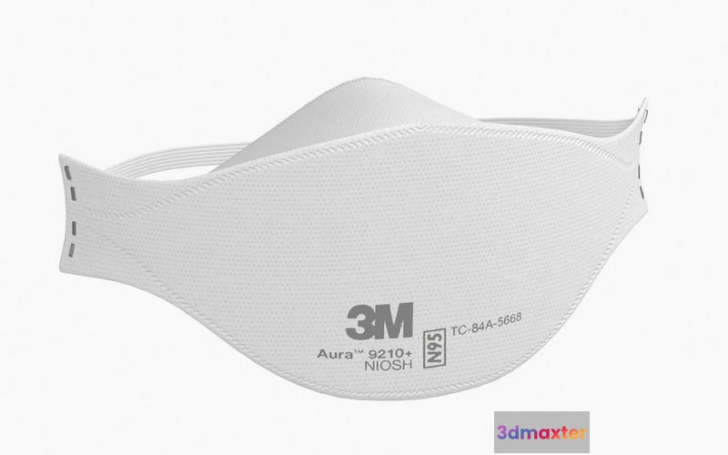 1519448 - PBR Game 3D Models - Mask Particulate Respirator 9210 3D Max