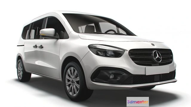1519472 - PBR Game 3D Models - Mercedes Benz Citan Tourer LWB 2023 3D Max