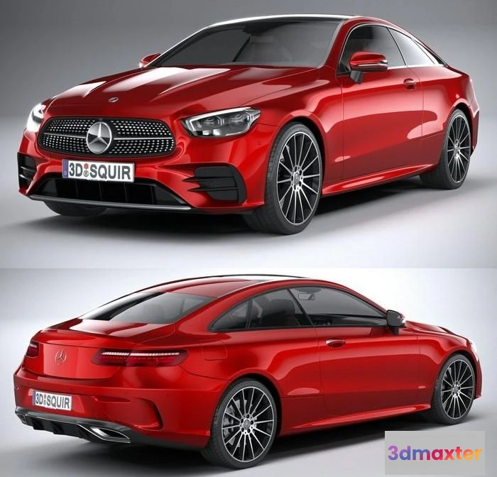 1519494 - PBR Game 3D Models - Mercedes E-Class Coupe AMG-Line 2021 3D Max